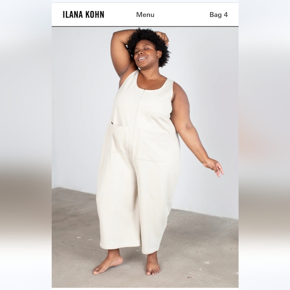 Ilana Kohn Wendy Jumpsuit in Ink 1X New Unworn - Picture 3 of 8